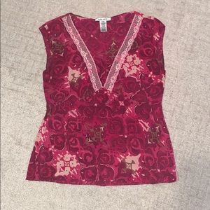 EUC Nine West silk top
